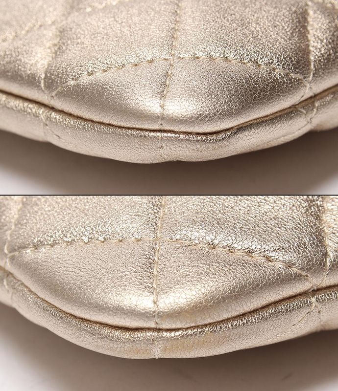 Chanel Clutch Bag Matelasse Lambskin Gold Hardware Women Chanel