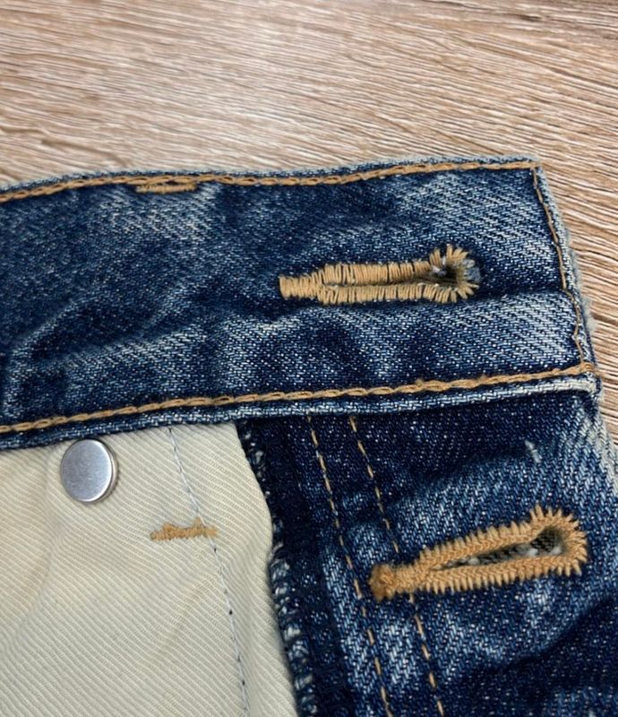 Celine Denim Pants Washed Damaged Mid Rise Cart Jeans 2n574967w Men's SIZE 29