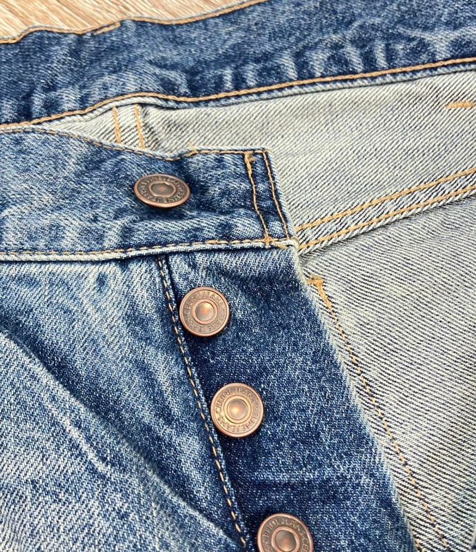 Celine Denim Pants Washed Damaged Mid Rise Cart Jeans 2n574967w Men's SIZE 29