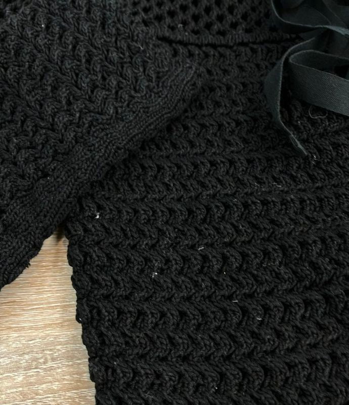 Prada Knitted Cardigan Mesh P25364 1ADJ Women's SIZE 40 (S) Prada