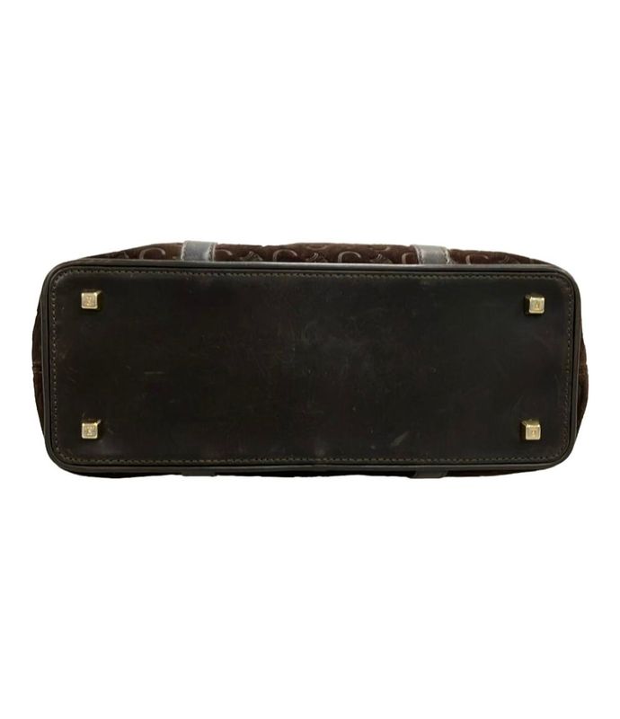 Celine Handbag Suede Leather C Macadam Women's Celine