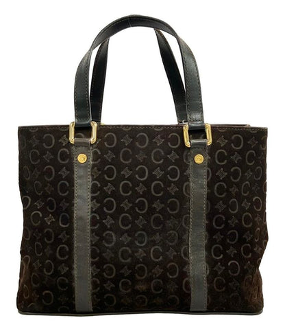 Celine Handbag Suede Leather C Macadam Women's Celine