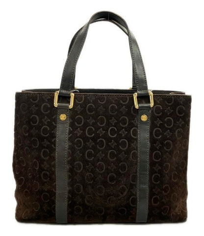 Celine Handbag Suede Leather C Macadam Women's Celine