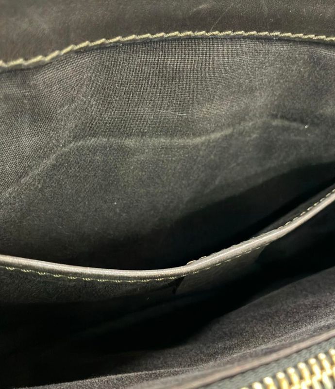 Celine Handbag Suede Leather C Macadam Women's Celine