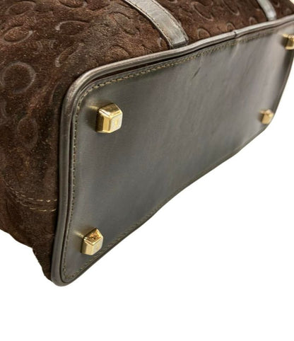 Celine Handbag Suede Leather C Macadam Women's Celine