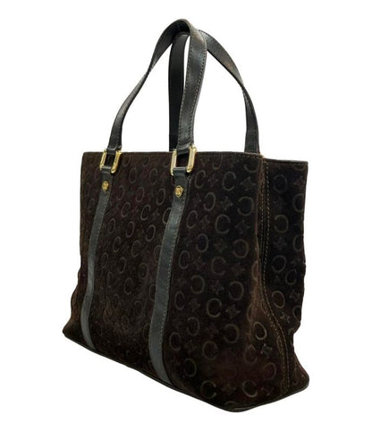 Celine Handbag Suede Leather C Macadam Women's Celine