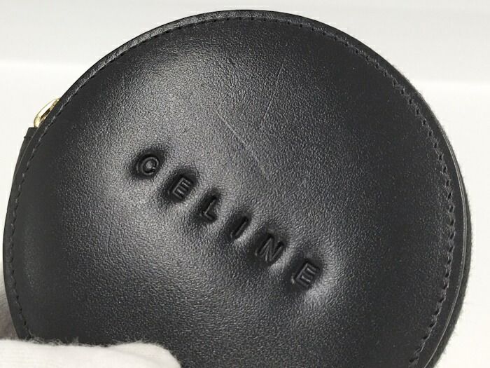 Celine Coin Case Calf Leather Black