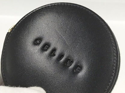 Celine Coin Case Calf Leather Black