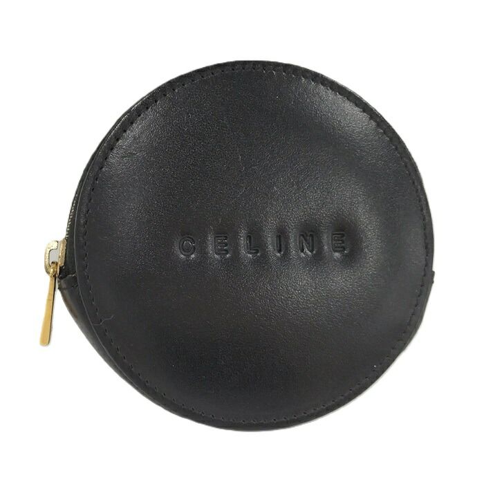 Celine Coin Case Calf Leather Black