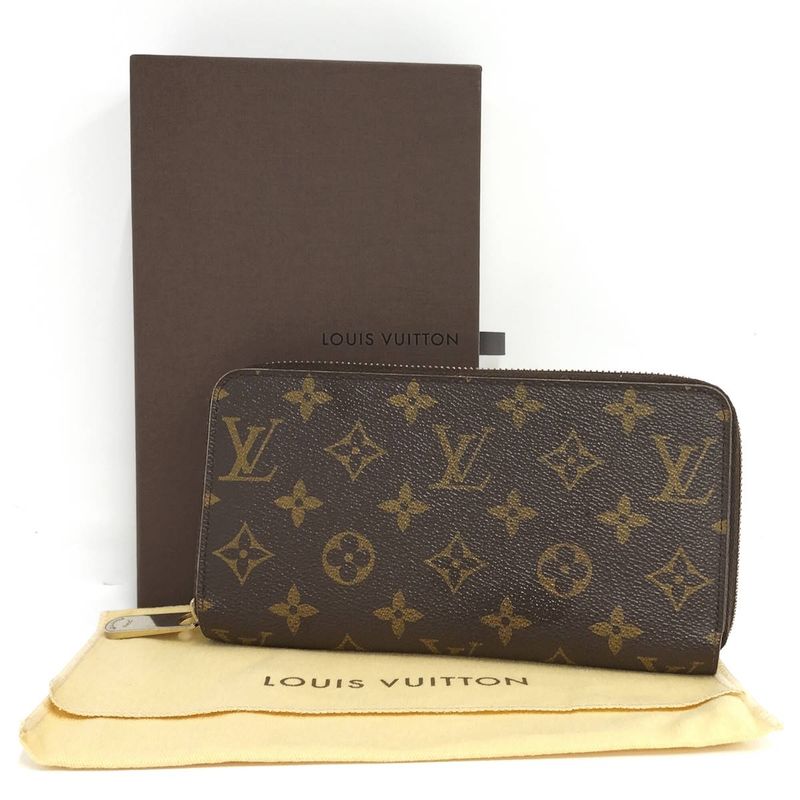 Louis Vuitton Round Zipper Long Wallet Monogram Zippy Wallet M60017