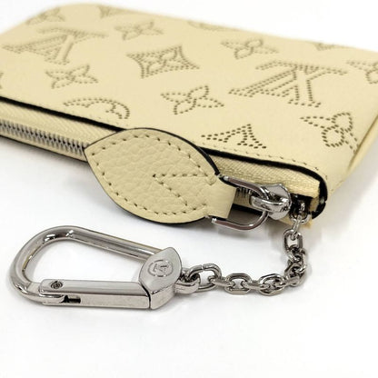 Louis Vuitton Pochette Cles Coin Case Monogram Mahina Leather Banana Yellow