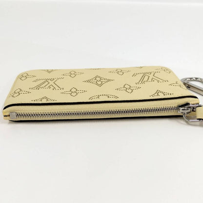 Louis Vuitton Pochette Cles Coin Case Monogram Mahina Leather Banana Yellow