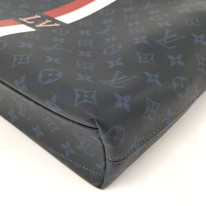 Louis Vuitton Ultralight Tote Bag Painted Stripe Monogram Cobalt Navy M41701