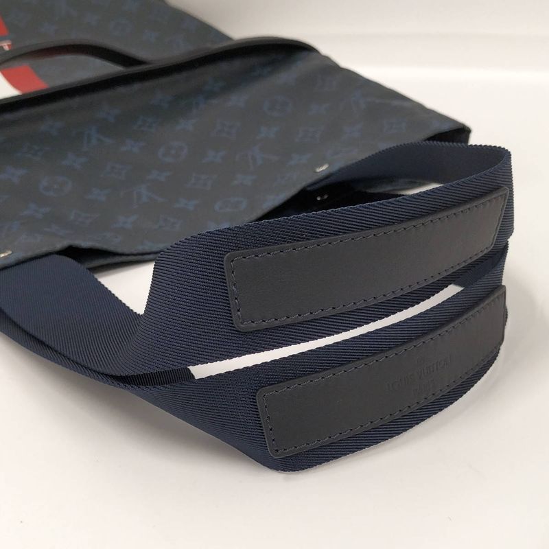 Louis Vuitton Ultralight Tote Bag Painted Stripe Monogram Cobalt Navy M41701