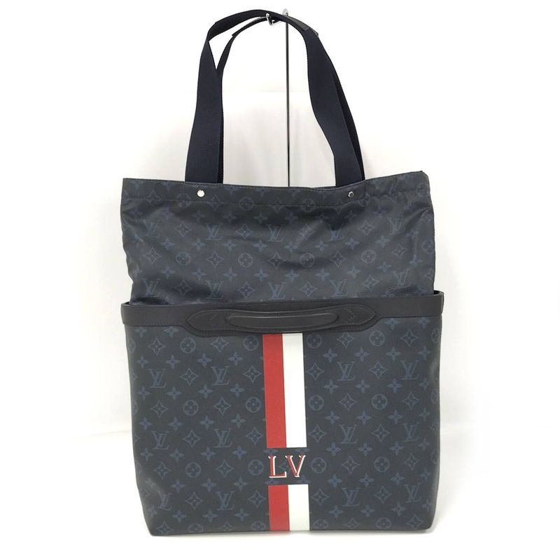 Louis Vuitton Ultralight Tote Bag Painted Stripe Monogram Cobalt Navy M41701