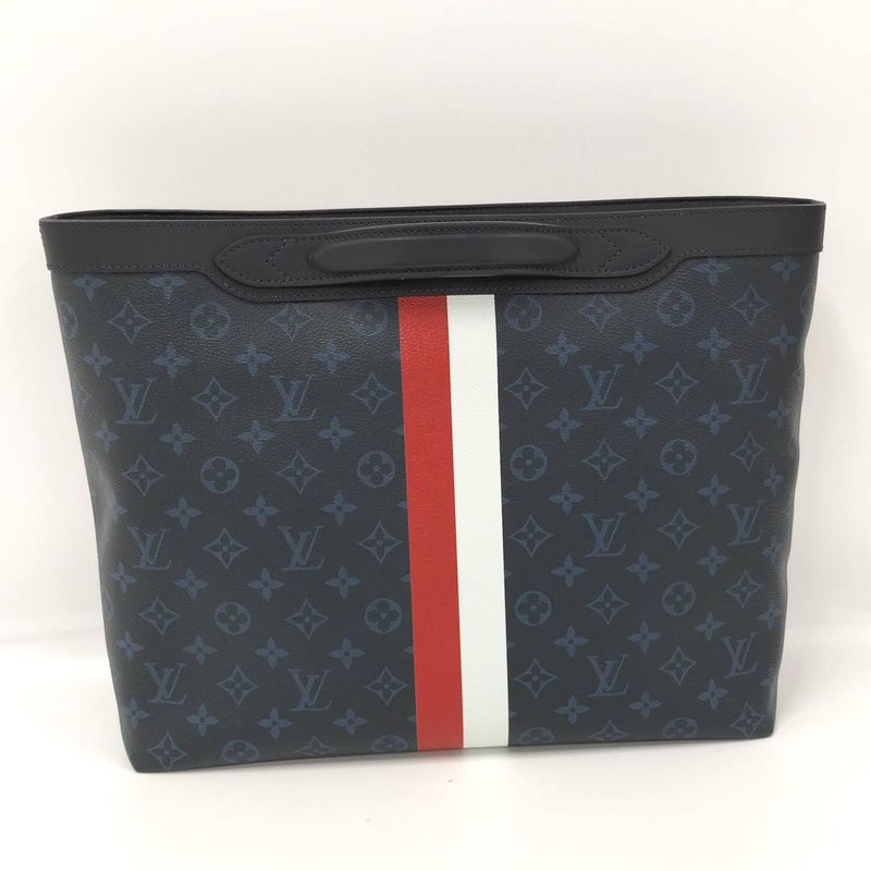 Louis Vuitton Ultralight Tote Bag Painted Stripe Monogram Cobalt Navy M41701