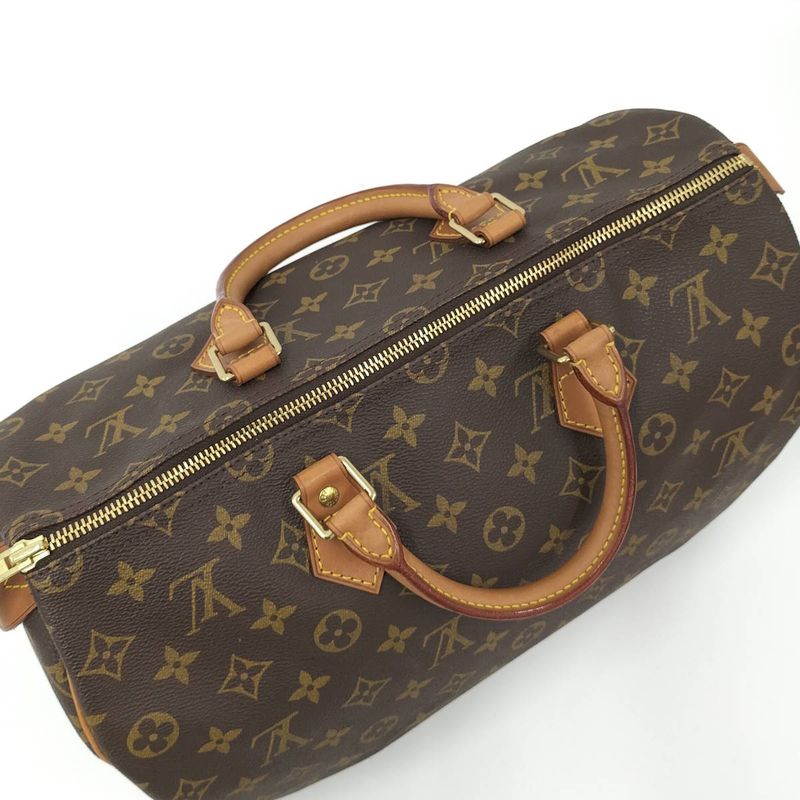 Louis Vuitton Speedy 35 Mini Boston Bag Monogram Brown M41524