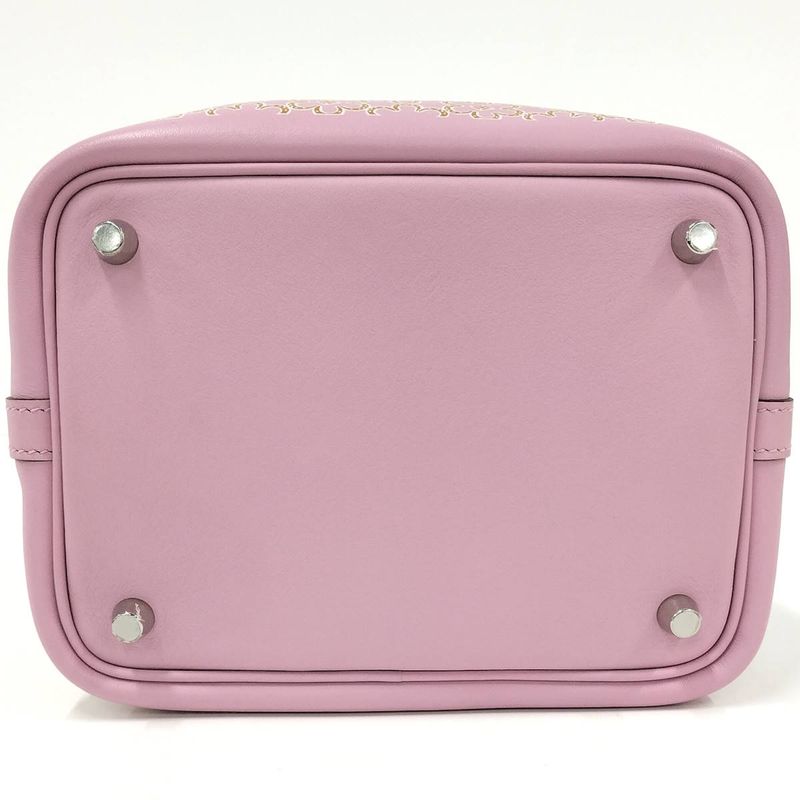Hermes Picotin Lock PM Handbag Leather Pink Engraved U