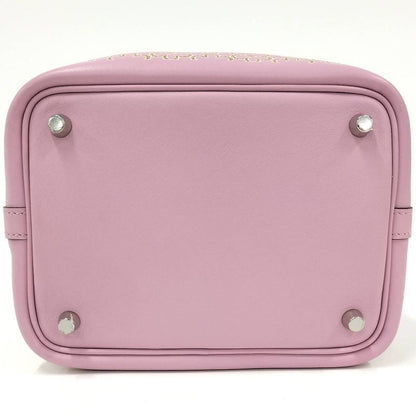 Hermes Picotin Lock PM Handbag Leather Pink Engraved U
