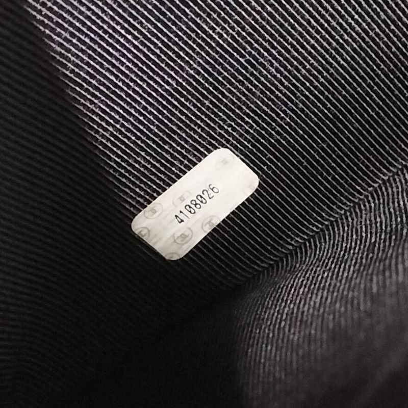 Chanel Chain Shoulder Bag Triple Coco Caviar Skin Leather Black