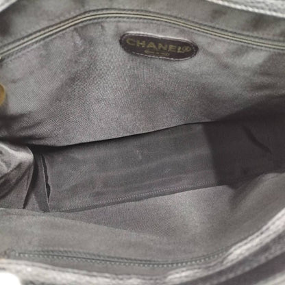 Chanel Chain Shoulder Bag Triple Coco Caviar Skin Leather Black