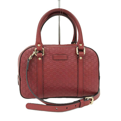 Gucci 2WAY Shoulder Bag Guccissima Leather Red 510289
