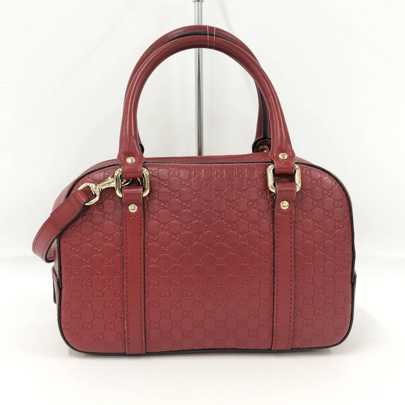 Gucci 2WAY Shoulder Bag Guccissima Leather Red 510289