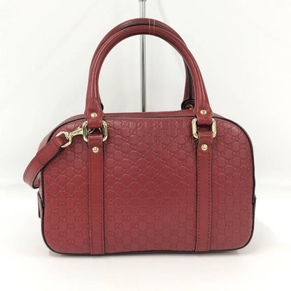 Gucci 2WAY Shoulder Bag Guccissima Leather Red 510289