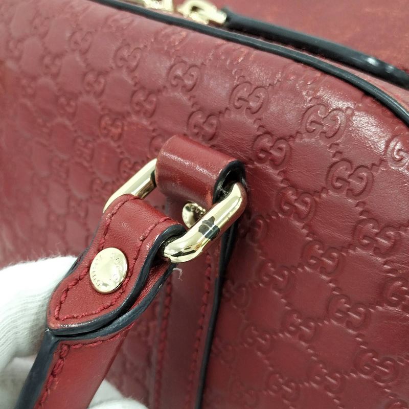 Gucci 2WAY Shoulder Bag Guccissima Leather Red 510289