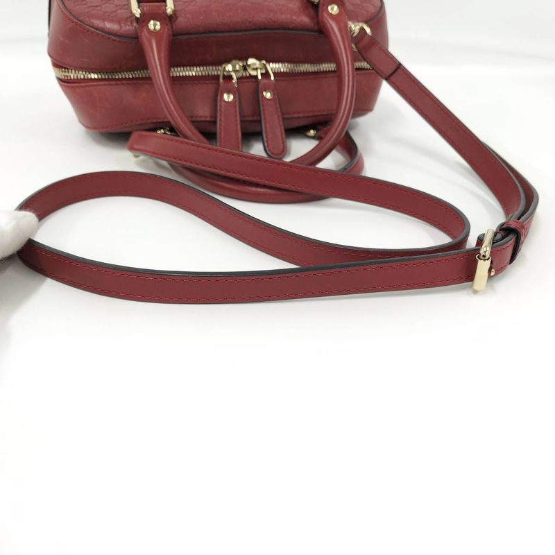 Gucci 2WAY Shoulder Bag Guccissima Leather Red 510289