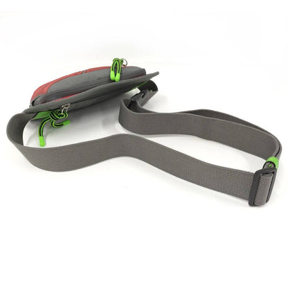 Gucci Belt Bag Body Bag GG Nylon Gray Red 752102