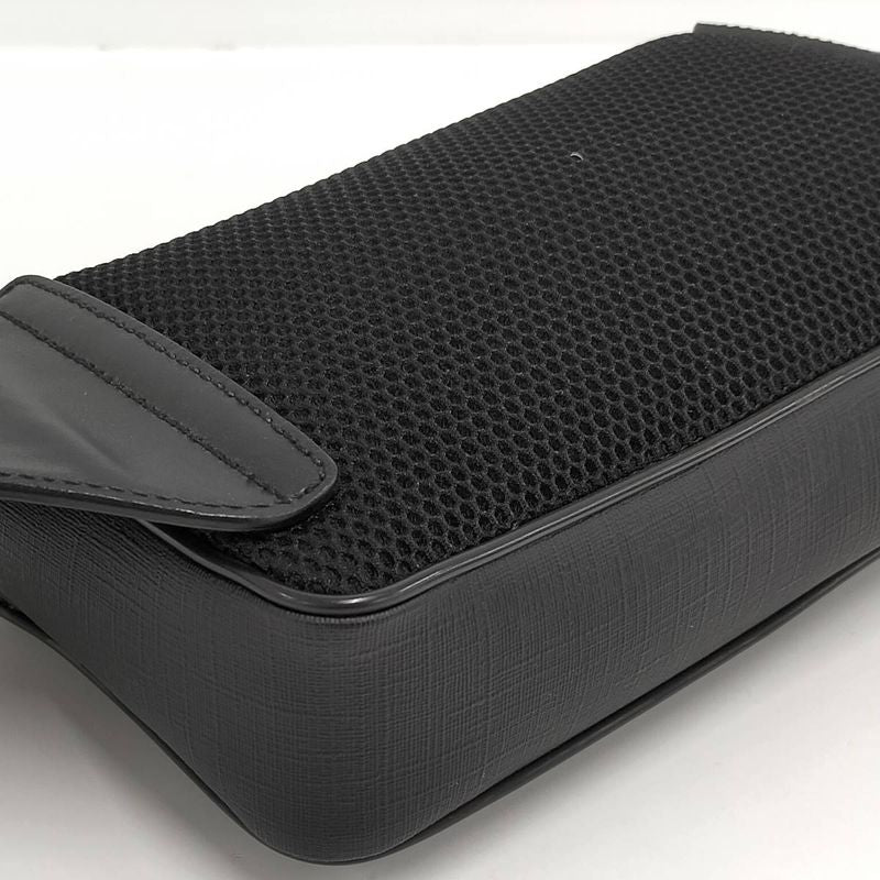 Gucci Belt Bag Waist Bag GG Supreme PVC Leather Black 474293