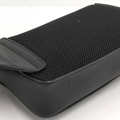 Gucci Belt Bag Waist Bag GG Supreme PVC Leather Black 474293