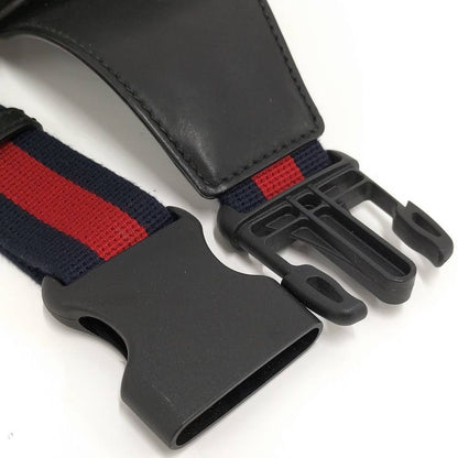 Gucci Belt Bag Waist Bag GG Supreme PVC Leather Black 474293