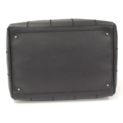 Chanel Handbag Chocobar Leather Black
