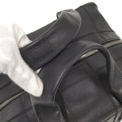 Chanel Handbag Chocobar Leather Black