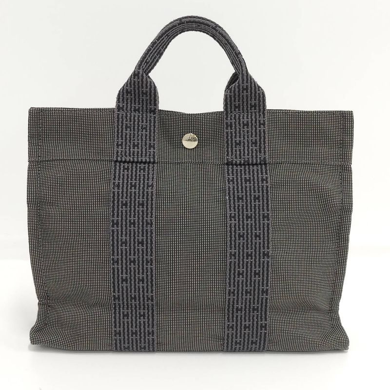 Hermes Her Line Tote PM Tote Canvas Gray