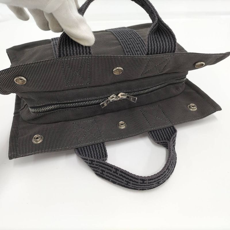 Hermes Her Line Tote PM Tote Canvas Gray
