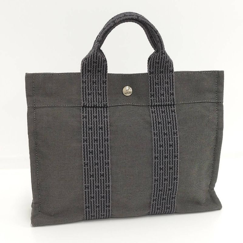 Hermes Her Line Tote PM Tote Canvas Gray