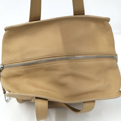 Chanel Boston Bag Calf Leather Beige