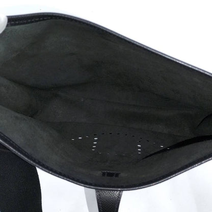 Hermes Shoulder Bag Evelyn II PM Leather Black □J Engraved