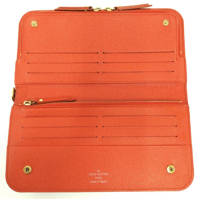 Louis Vuitton Portefeuille Antholite Folding Long Wallet Monogram Oranje M61989