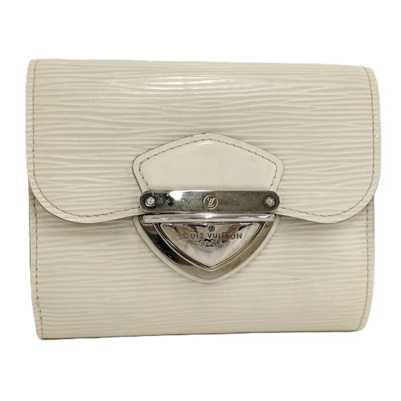Louis Vuitton Portefeuille Joy Trifold Wallet Epi Ivoire M6658j