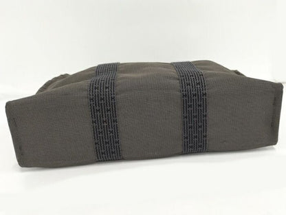 Hermes Her Line Tote MM Tote Bag Canvas Gray