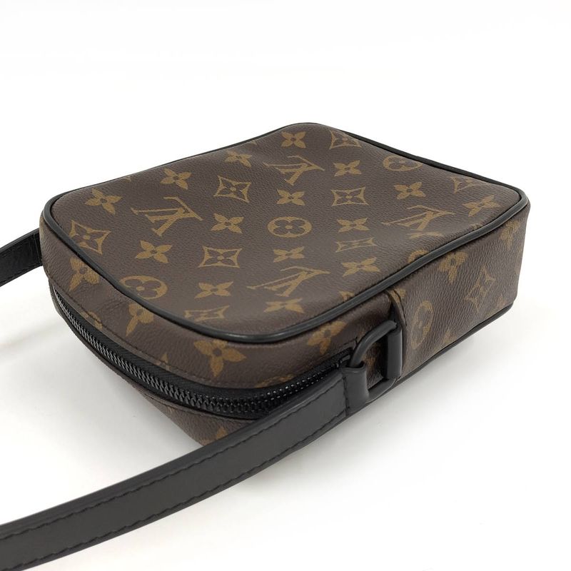 Louis Vuitton Christopher Wearable Wallet Shoulder Bag Monogram Macassar Brown