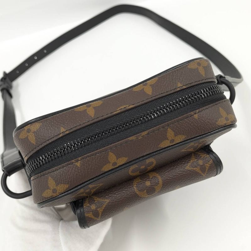 Louis Vuitton Christopher Wearable Wallet Shoulder Bag Monogram Macassar Brown
