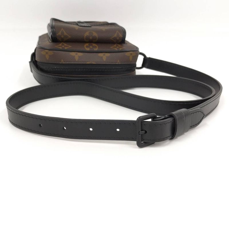 Louis Vuitton Christopher Wearable Wallet Shoulder Bag Monogram Macassar Brown