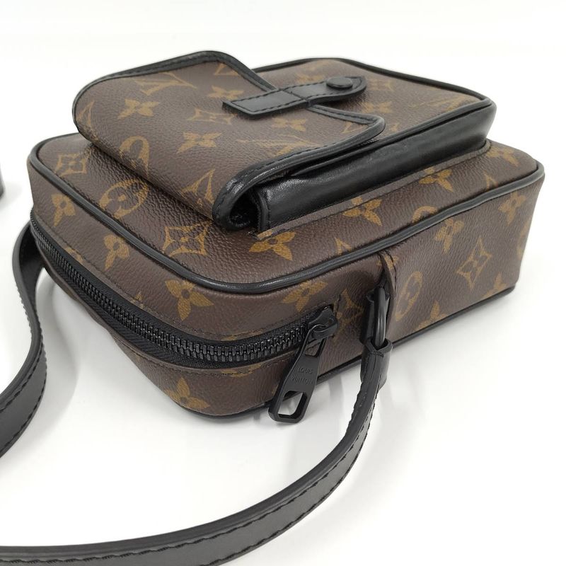 Louis Vuitton Christopher Wearable Wallet Shoulder Bag Monogram Macassar Brown