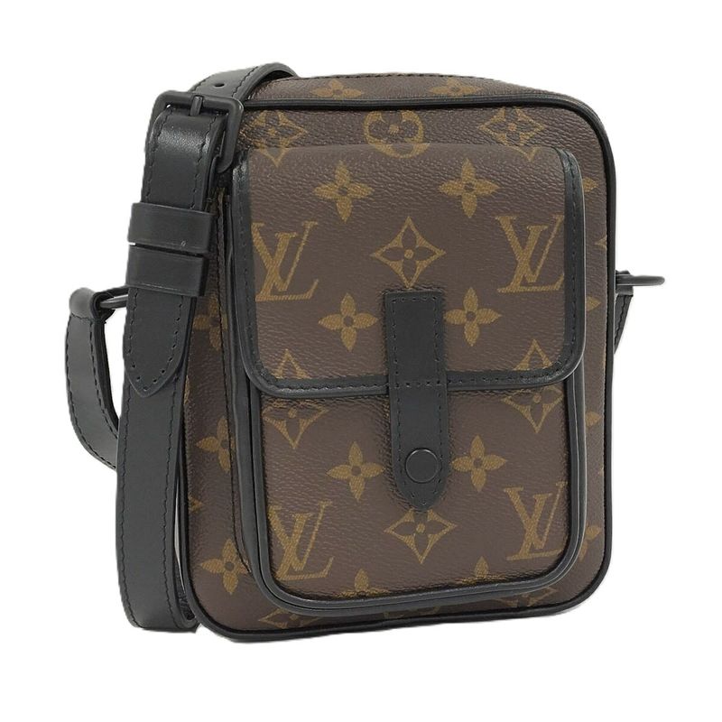 Louis Vuitton Christopher Wearable Wallet Shoulder Bag Monogram Macassar Brown