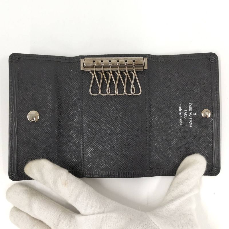 Louis Vuitton Multicles 6 6-rib Key Case Epi Noir Black M63812